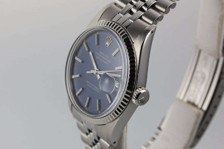 1974 Rolex DateJust 1601 Blue Dial