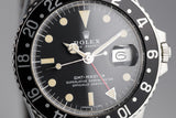 1972 Rolex GMT-Master 1675 with Fat Font Black Bezel Insert