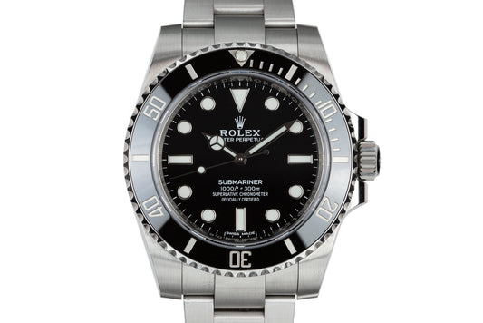 2018 Rolex Ceramic Submariner 114060 with Box and Papers