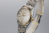 1956 Two Tone Rolex Oyster Perpetual 6564 with SWISS Only Waffle Dial
