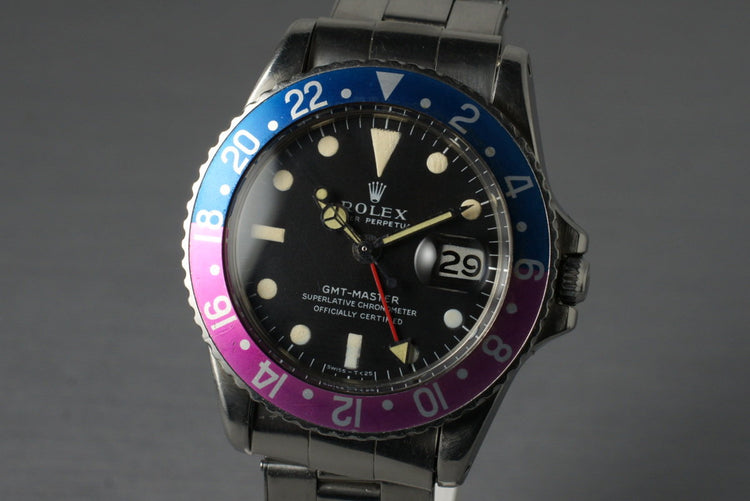 1968 Rolex GMT 1675 Mark I Dial with Violet Insert