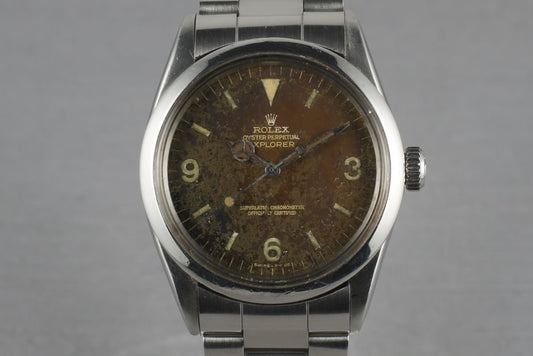 1959 Rolex Explorer 1 1016 Tropical Gilt Dial with Rolex Service Papers