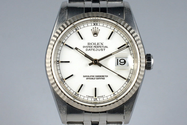 1995 Rolex DateJust 16234 White Dial
