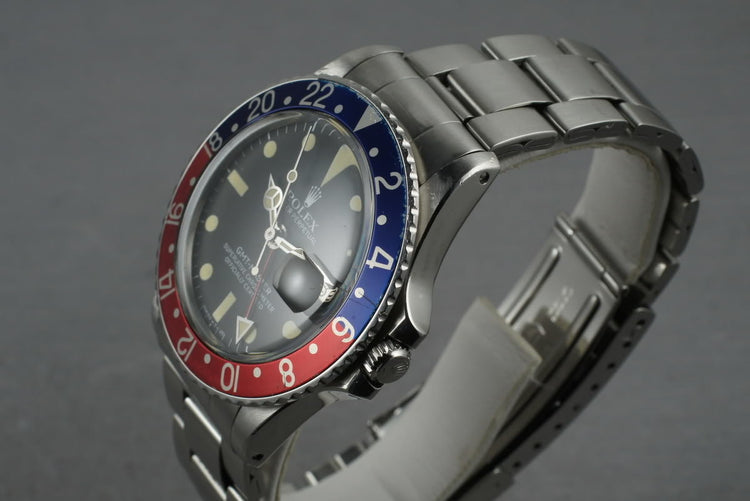 1972 Rolex GMT 1675 with  Box and Papers