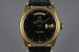 1970 Rolex YG Day-Date 1803 with Black Dial