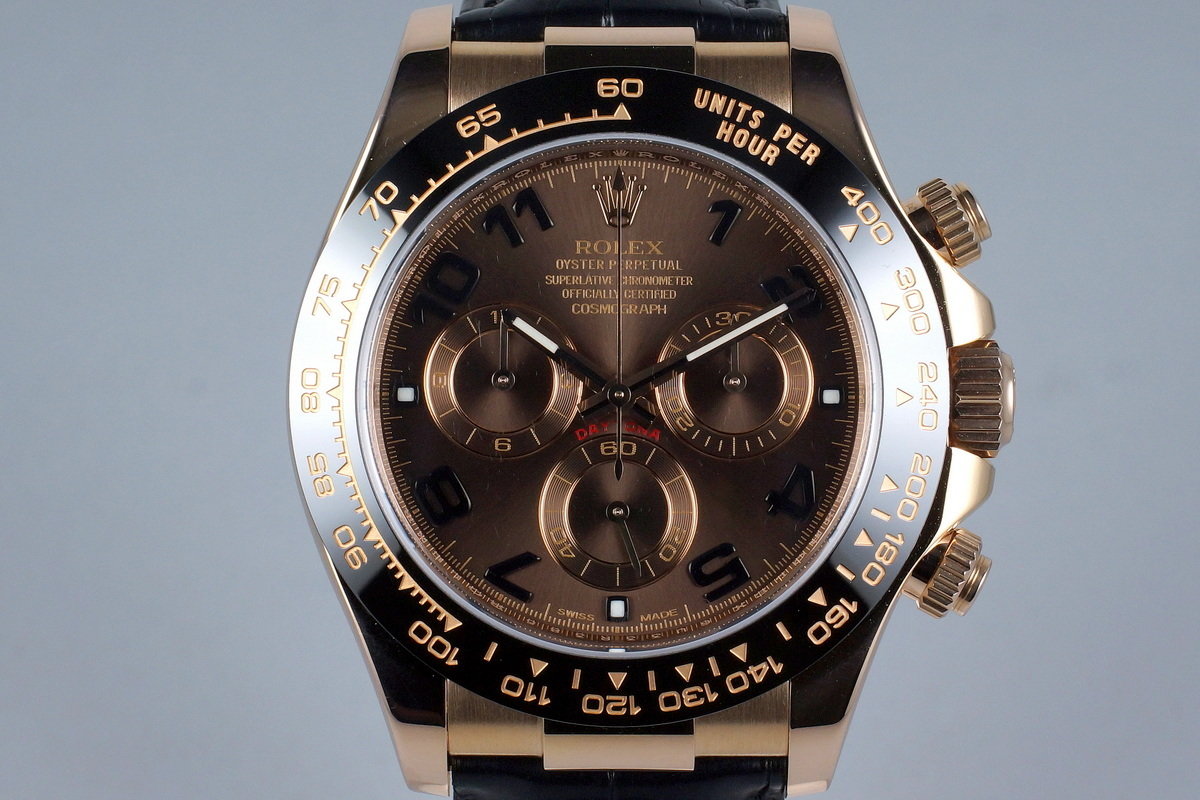 HQ Milton - 2012 Rolex RG Daytona 116515 Chocolate Arabic Dial