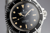 1984 Rolex Submariner 5513 Gloss Dial with Box and Blank Rolex Papers
