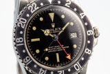 1963 Rolex GMT 1675 PCG Gilt Chapter Ring Dial