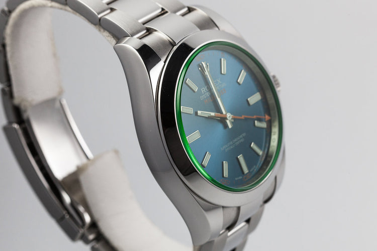 2014 Rolex Milgauss 116400GV with Box and Papers