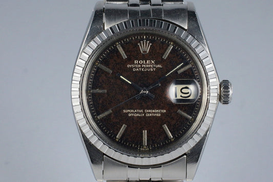 1968 Rolex DateJust 1603 Tropical Marble Gilt Dial