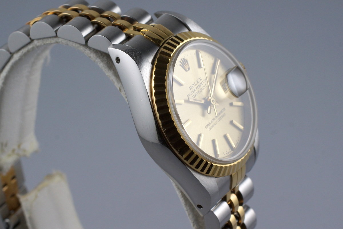HQ Milton - 1989 Rolex Ladies Two Tone DateJust 69173 Champagne