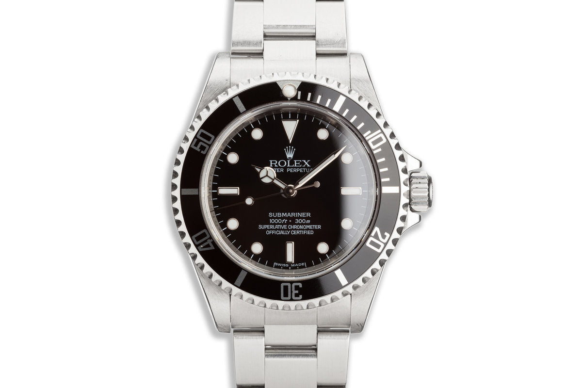 Rolex R74008 HQ Milton - 2008 Unpolished Rolex Submariner 14060M 4 Line Dial with ...
