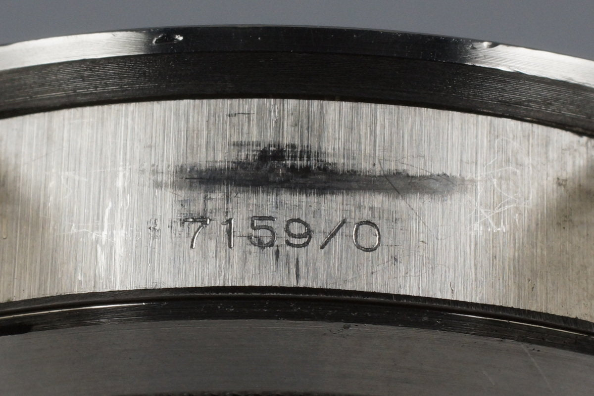 Tudor 7159/0 — Black and Grey Dial. · Photo: HQ Milton · © HQ Milton, used with permission · Source: https://hqmilton.com/products/1975-tudor-monte-carlo-7159-0-gray-dial