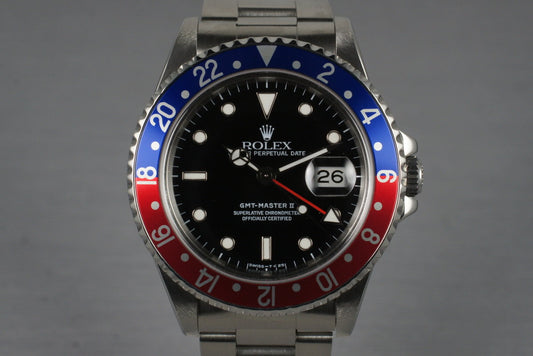1990 Rolex 16710 GMT II with Box and RSC Papers