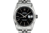 1983 Rolex DateJust 16030 black dial with Box and Papers