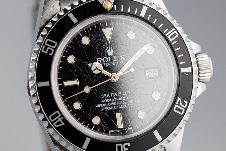 1984 Rolex Sea-Dweller 16660 with Spider Cracked Dial