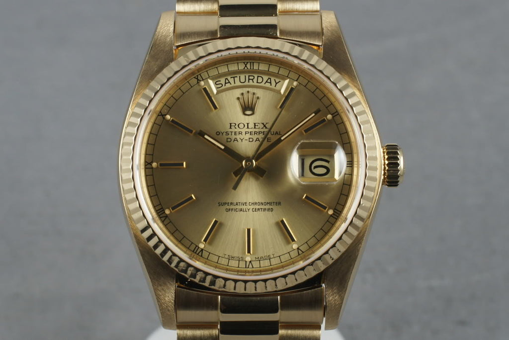1980 Rolex President 18038 with RSC service Papers