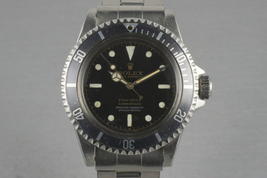 Rolex Submariner  5512 PCG with 4    line chapter  ring dial