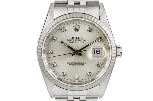 1995 Rolex Datejust 16234 With Diamond Markers