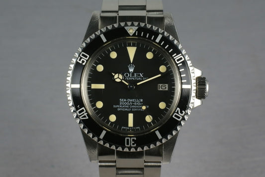 Rolex Sea Dweller 1665 Box and Papers
