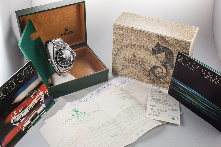 1979 Rolex 5513 with MK III Maxi Dial and Box and Purchase Papers