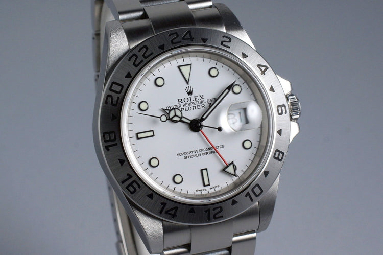 2004 Rolex Explorer II 16570 White Dial with Box and Papers