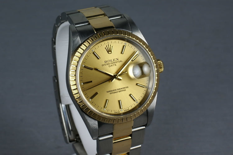 Rolex Date Two Tone 15233 with Oyster Bracelet