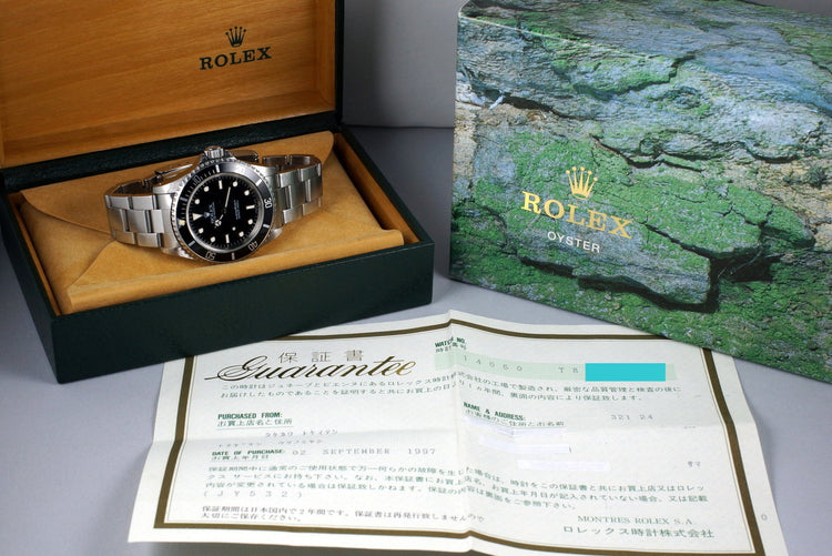 1996 Rolex Submariner 14060 with Box and Papers