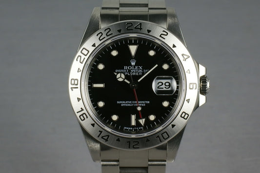Rolex Explorer II Ref: 16570 Black Dial with Service Papers