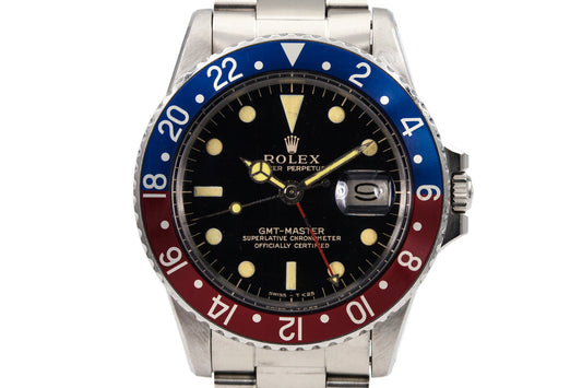 1965 Rolex GMT 1675 with Gilt Dial