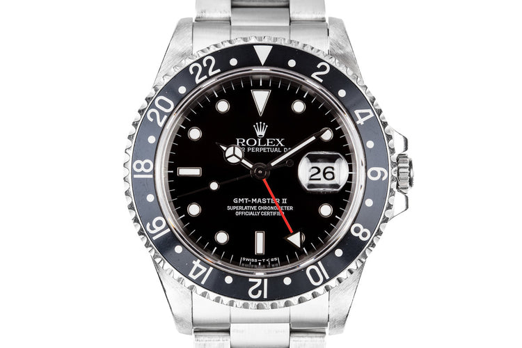 1995 Rolex GMT-Master II 16710 with Black Bezel Insert