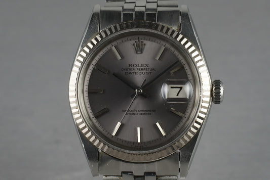 1969 Rolex Datejust 1601 with Gray non Luminous Dial