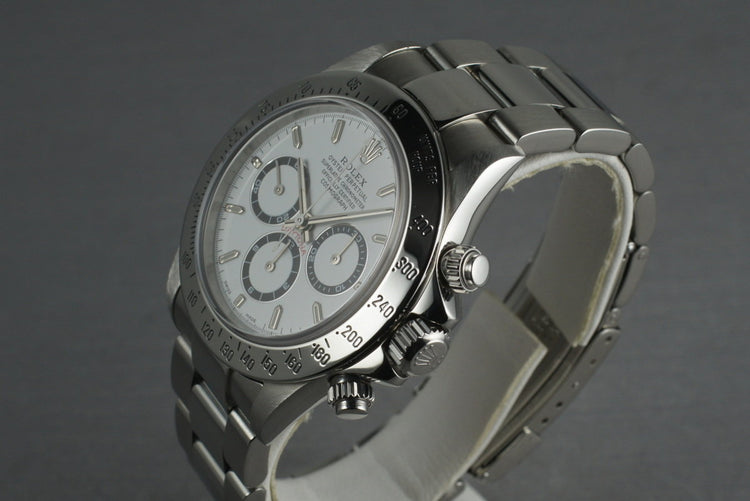 Rolex SS Zenith Daytona Ref: 16520 Box and Papers
