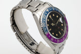 1963 Rolex GMT 1675 PCG Gilt UNDERLINE Dial with and Fuchsia Insert and Papers