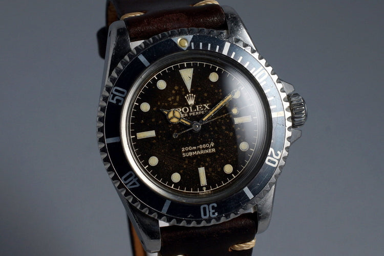 1961 Rolex Submariner 5512 PCG Gilt Chapter Ring Dial