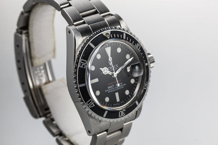 1972 Rolex Submariner 1680 with Red MK VI Dial