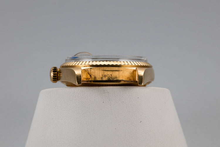 1972 Rolex 18K YG Day-Date 1803 with Blue Stella Dial