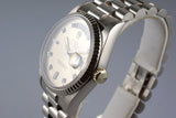 1994 Rolex WG Day-Date 18239 Factory Silver Diamond Dial