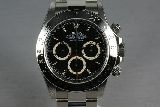 Rolex SS Zenith Daytona  16520 Box and Papers