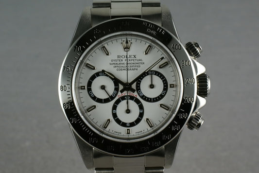 Rolex SS Zenith Daytona 16520 Box and Papers and RSC service papers