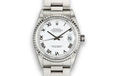 1999 Rolex DateJust 16220 White Roman Numeral Dial