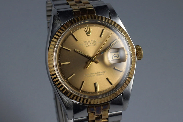 1971 Rolex Two Tone DateJust 1601 with Brown Dial