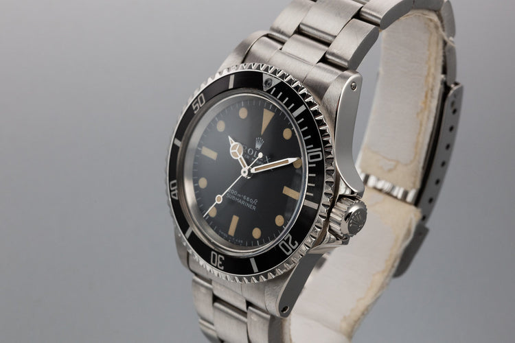 1968 Rolex Submariner 5513 Meters First Dial with Box and Service Papers