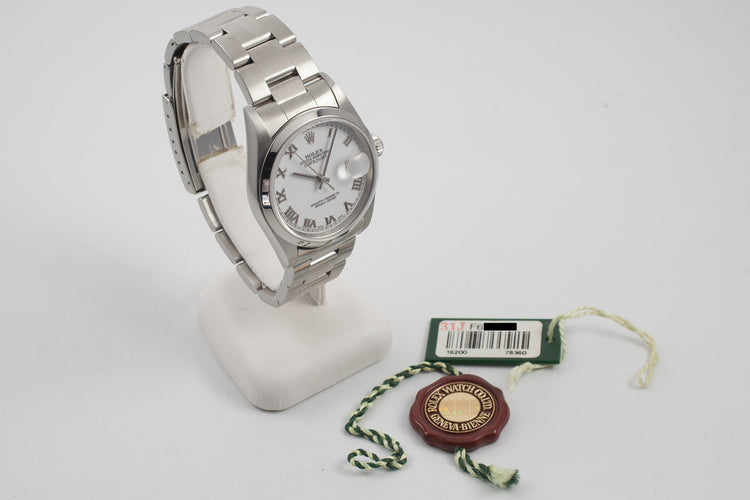 2003 Rolex Datejust 16220 with Hang Tags