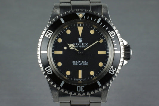 1970 Rolex Submariner 5513 with Serif Dial