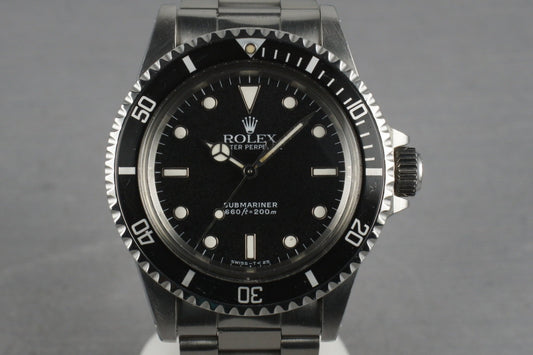 Rolex Submariner  5513 with WG surrounds and Service Papers