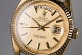 1966 Rolex 18K YG Day Date 1803 Champagne Dial