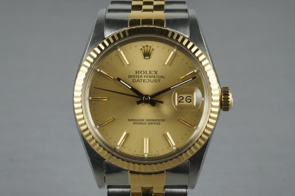 1987 Rolex Two Tone Datejust 16013