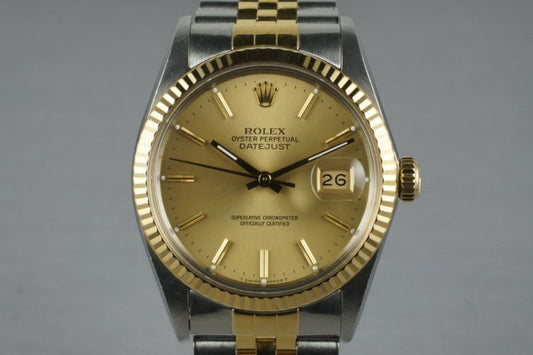 1987 Rolex Two Tone Datejust 16013