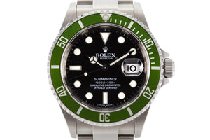 2006 Rolex Green Submariner 16610V